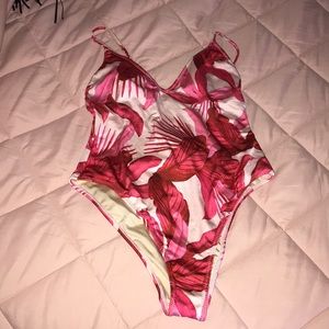 LA Hearts Floral One Piece